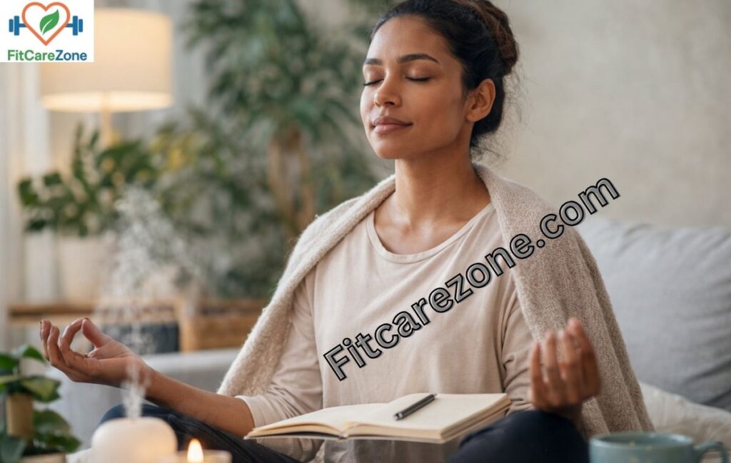 Person practicing self-care to support good mental health and emotional wellbeing